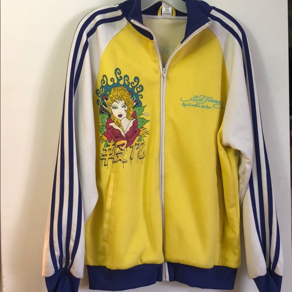 Ed Hardy track jacket like new size L